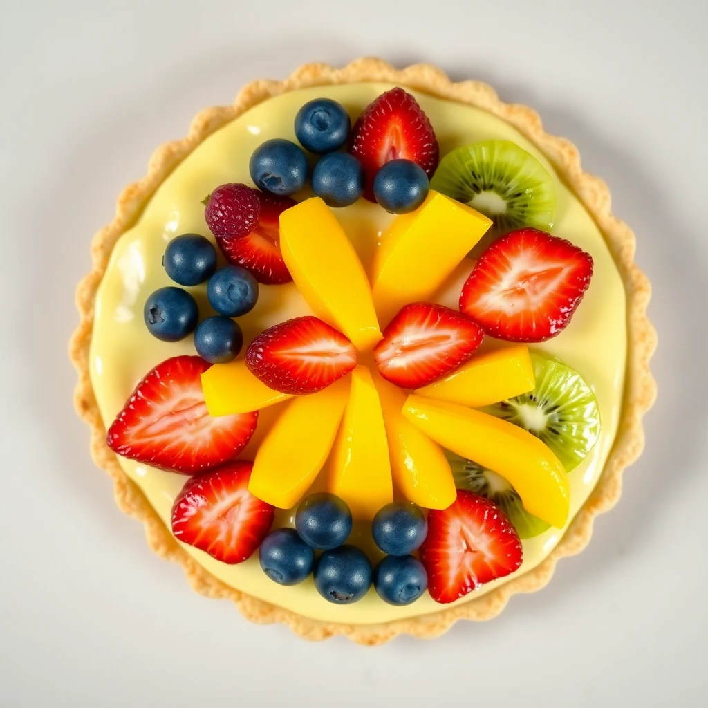 Tarta de Frutas Arcoíris Tropical